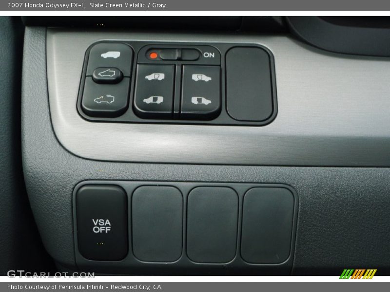 Slate Green Metallic / Gray 2007 Honda Odyssey EX-L