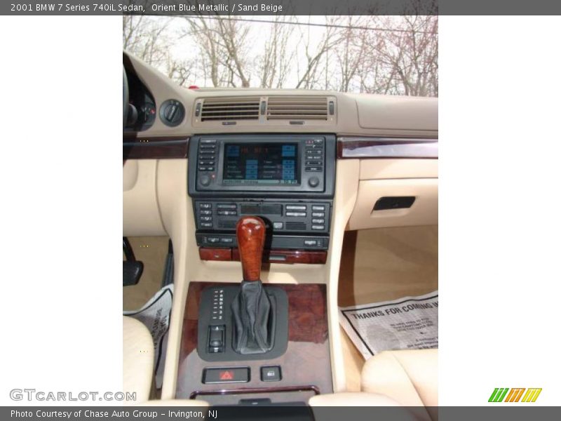 Orient Blue Metallic / Sand Beige 2001 BMW 7 Series 740iL Sedan