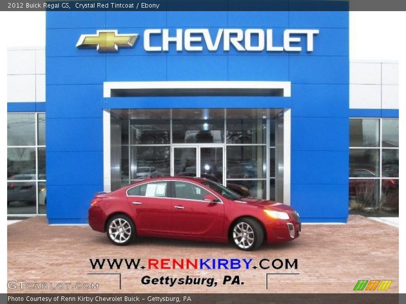 Crystal Red Tintcoat / Ebony 2012 Buick Regal GS