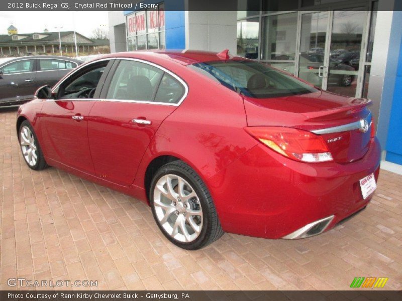 Crystal Red Tintcoat / Ebony 2012 Buick Regal GS