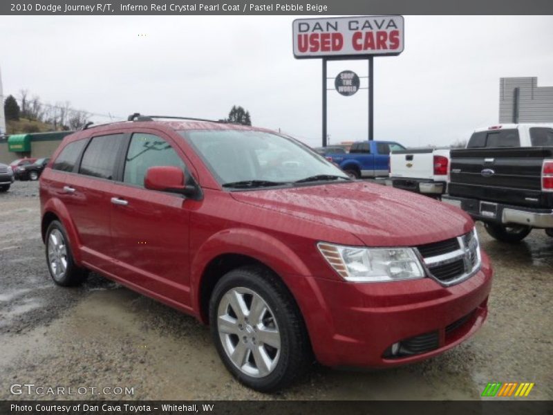 Inferno Red Crystal Pearl Coat / Pastel Pebble Beige 2010 Dodge Journey R/T