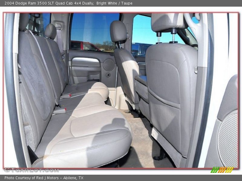 Bright White / Taupe 2004 Dodge Ram 3500 SLT Quad Cab 4x4 Dually