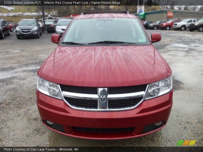 Inferno Red Crystal Pearl Coat / Pastel Pebble Beige 2010 Dodge Journey R/T