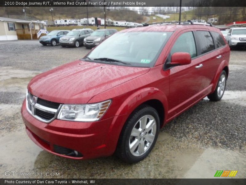 Inferno Red Crystal Pearl Coat / Pastel Pebble Beige 2010 Dodge Journey R/T