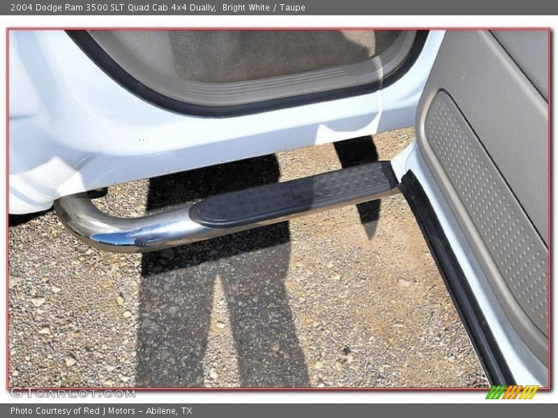 Bright White / Taupe 2004 Dodge Ram 3500 SLT Quad Cab 4x4 Dually