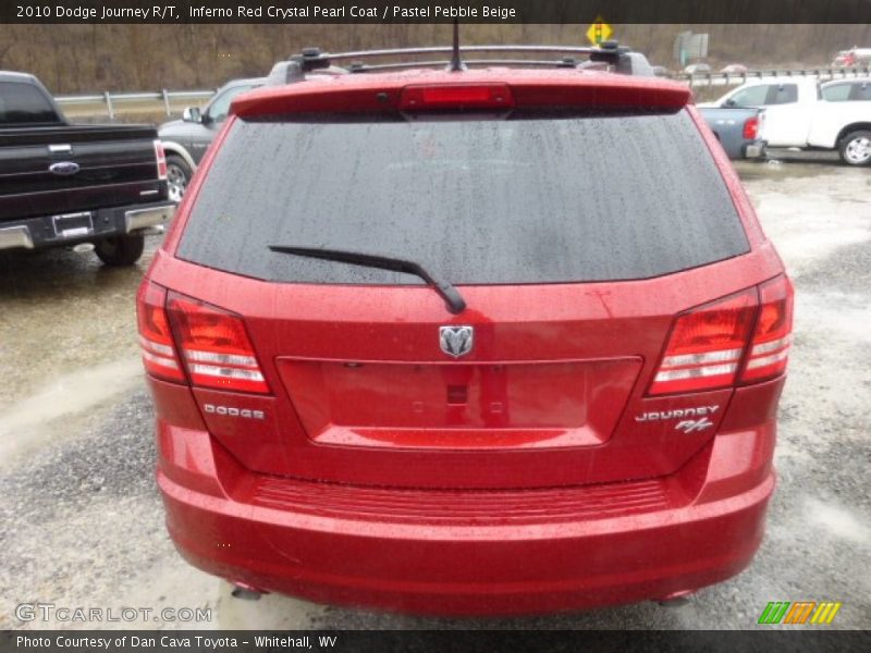 Inferno Red Crystal Pearl Coat / Pastel Pebble Beige 2010 Dodge Journey R/T