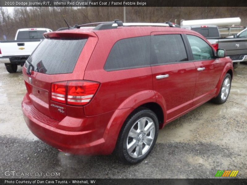 Inferno Red Crystal Pearl Coat / Pastel Pebble Beige 2010 Dodge Journey R/T
