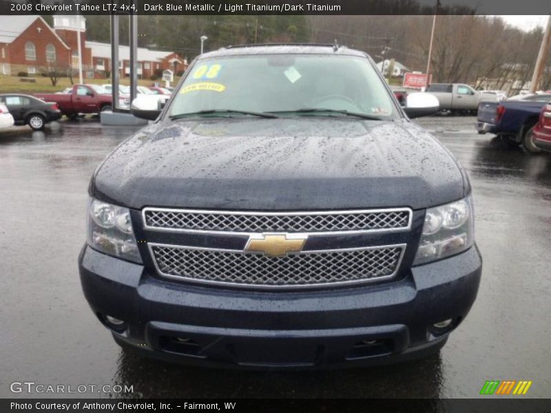 Dark Blue Metallic / Light Titanium/Dark Titanium 2008 Chevrolet Tahoe LTZ 4x4