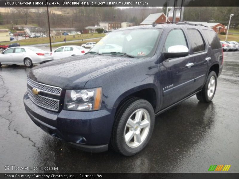 Dark Blue Metallic / Light Titanium/Dark Titanium 2008 Chevrolet Tahoe LTZ 4x4