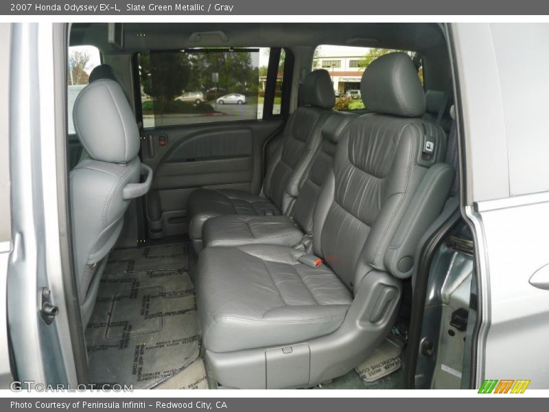 Slate Green Metallic / Gray 2007 Honda Odyssey EX-L