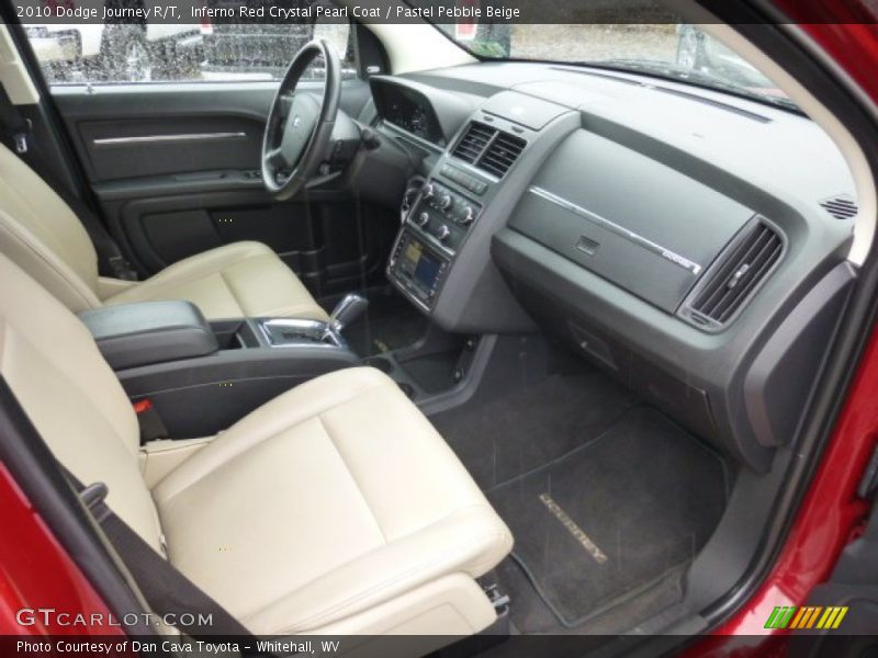 Inferno Red Crystal Pearl Coat / Pastel Pebble Beige 2010 Dodge Journey R/T