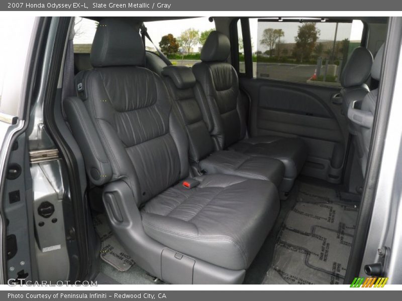 Slate Green Metallic / Gray 2007 Honda Odyssey EX-L
