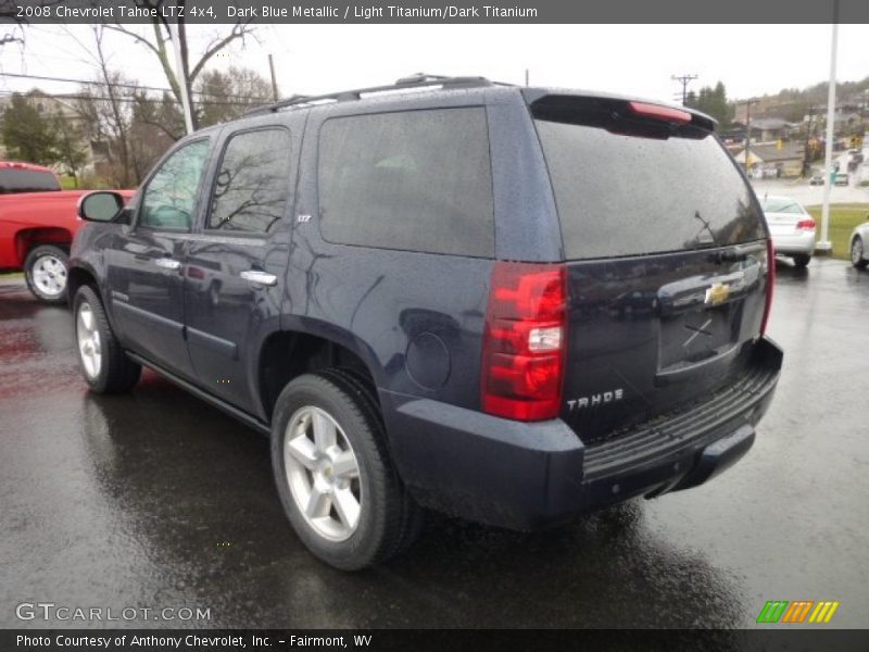 Dark Blue Metallic / Light Titanium/Dark Titanium 2008 Chevrolet Tahoe LTZ 4x4