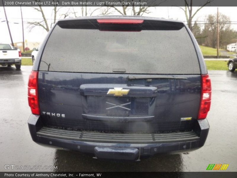 Dark Blue Metallic / Light Titanium/Dark Titanium 2008 Chevrolet Tahoe LTZ 4x4