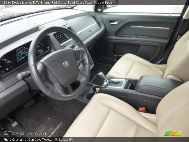 Inferno Red Crystal Pearl Coat / Pastel Pebble Beige 2010 Dodge Journey R/T