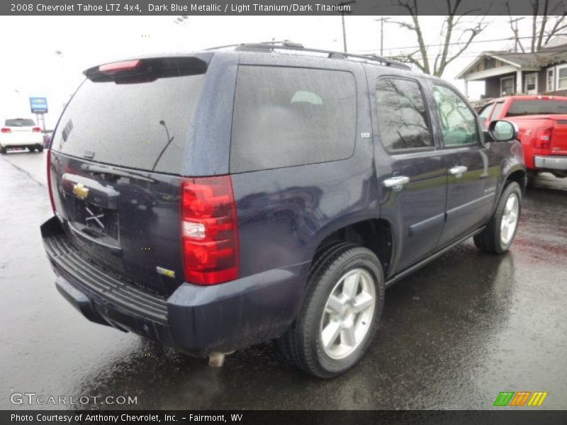 Dark Blue Metallic / Light Titanium/Dark Titanium 2008 Chevrolet Tahoe LTZ 4x4