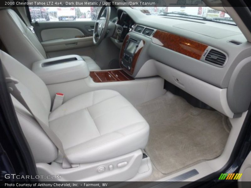 Dark Blue Metallic / Light Titanium/Dark Titanium 2008 Chevrolet Tahoe LTZ 4x4