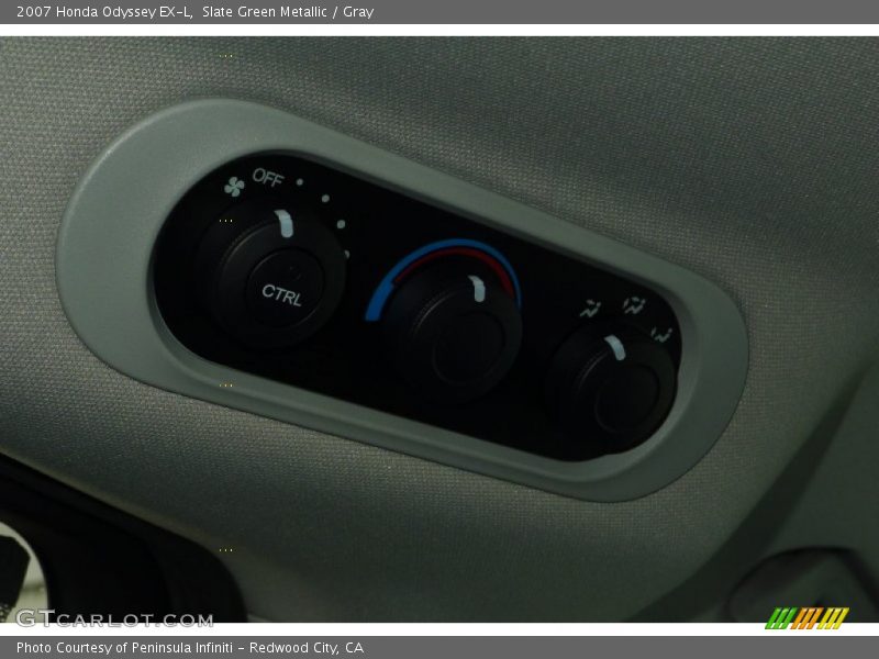 Slate Green Metallic / Gray 2007 Honda Odyssey EX-L