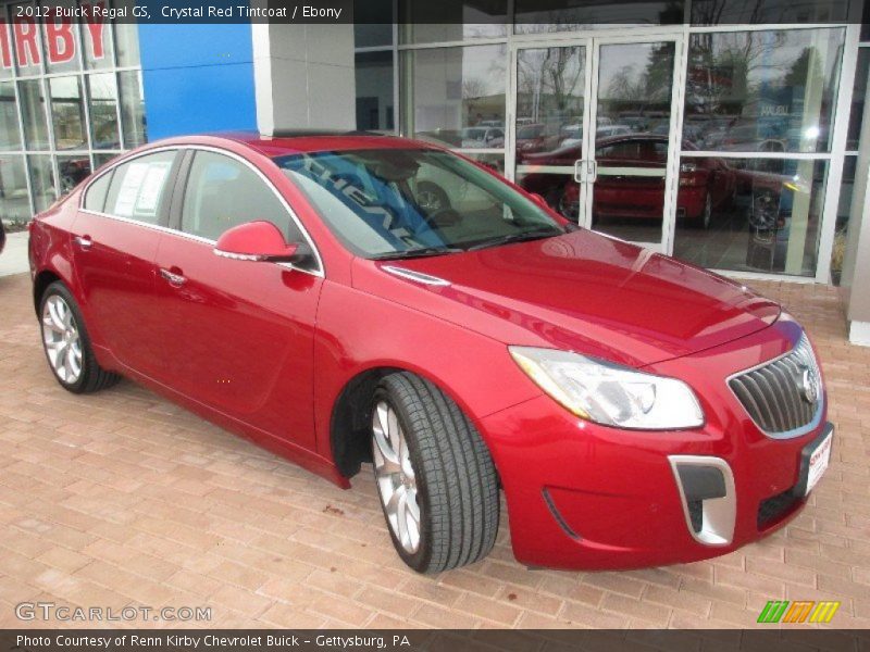 Crystal Red Tintcoat / Ebony 2012 Buick Regal GS