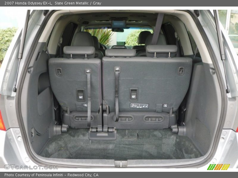 Slate Green Metallic / Gray 2007 Honda Odyssey EX-L