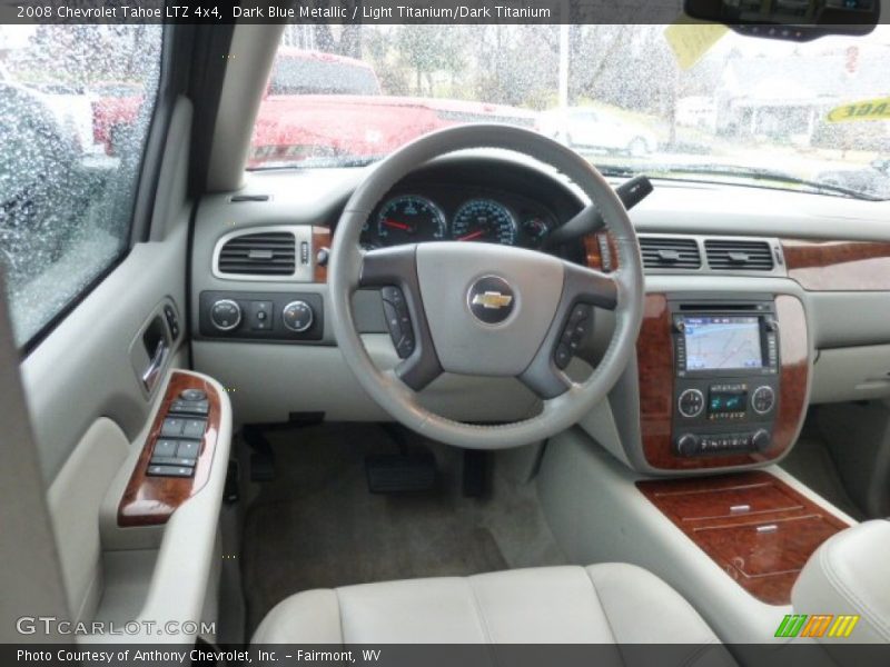 Dark Blue Metallic / Light Titanium/Dark Titanium 2008 Chevrolet Tahoe LTZ 4x4