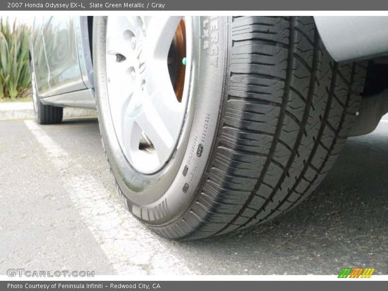 Slate Green Metallic / Gray 2007 Honda Odyssey EX-L