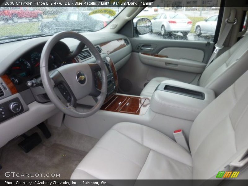 Dark Blue Metallic / Light Titanium/Dark Titanium 2008 Chevrolet Tahoe LTZ 4x4