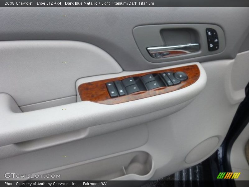 Dark Blue Metallic / Light Titanium/Dark Titanium 2008 Chevrolet Tahoe LTZ 4x4
