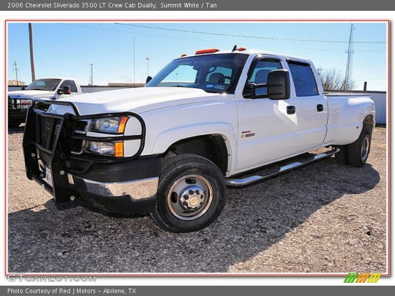 Summit White / Tan 2006 Chevrolet Silverado 3500 LT Crew Cab Dually