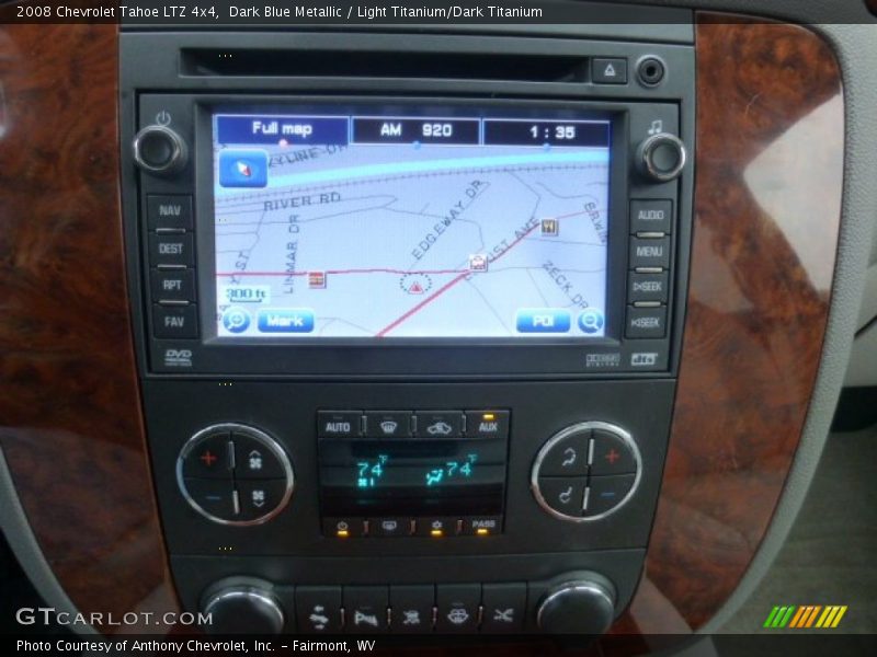 Dark Blue Metallic / Light Titanium/Dark Titanium 2008 Chevrolet Tahoe LTZ 4x4