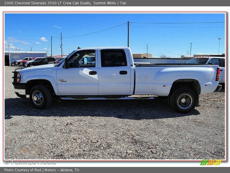 Summit White / Tan 2006 Chevrolet Silverado 3500 LT Crew Cab Dually