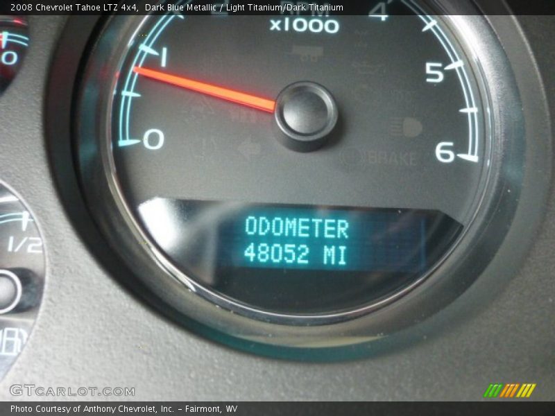 Dark Blue Metallic / Light Titanium/Dark Titanium 2008 Chevrolet Tahoe LTZ 4x4
