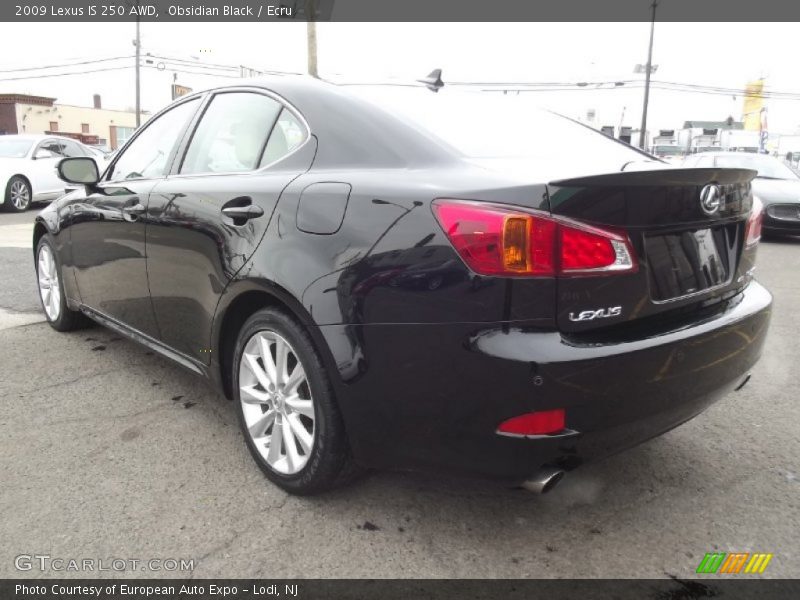 Obsidian Black / Ecru 2009 Lexus IS 250 AWD