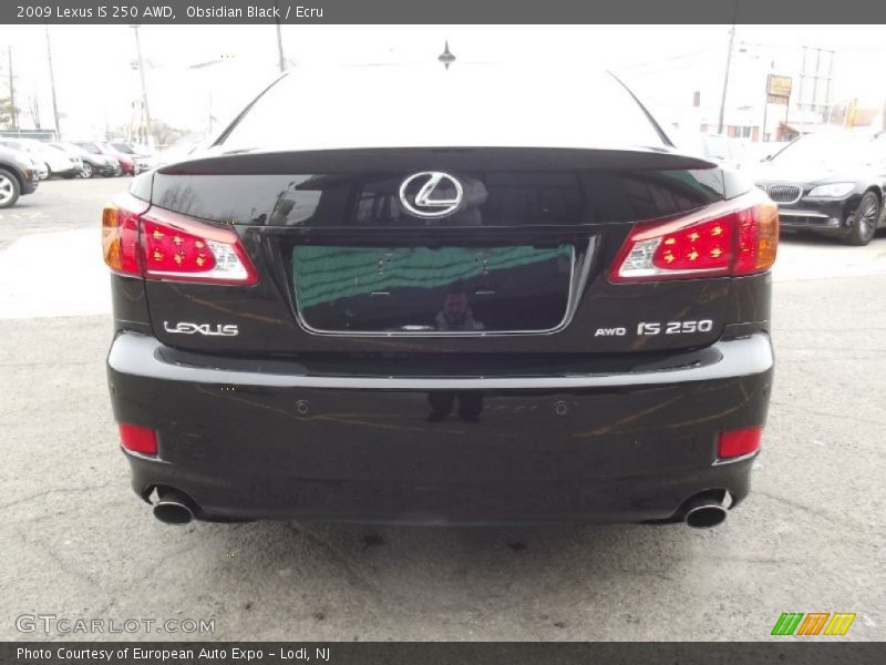Obsidian Black / Ecru 2009 Lexus IS 250 AWD