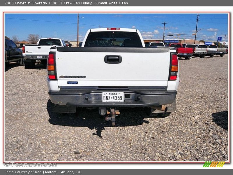 Summit White / Tan 2006 Chevrolet Silverado 3500 LT Crew Cab Dually