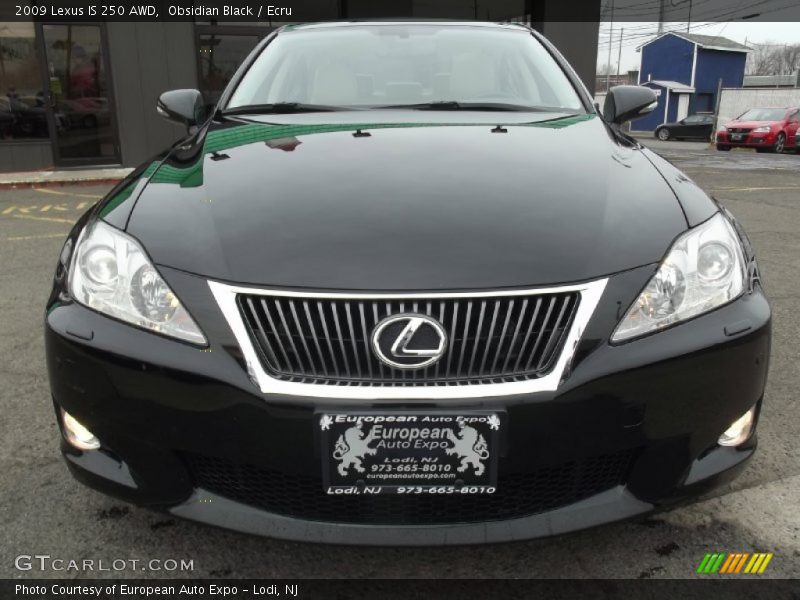 Obsidian Black / Ecru 2009 Lexus IS 250 AWD