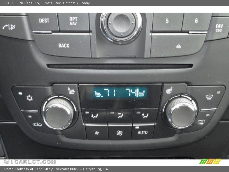 Controls of 2012 Regal GS
