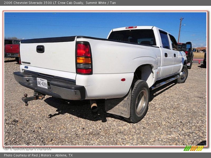 Summit White / Tan 2006 Chevrolet Silverado 3500 LT Crew Cab Dually