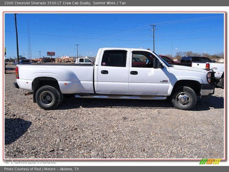 Summit White / Tan 2006 Chevrolet Silverado 3500 LT Crew Cab Dually