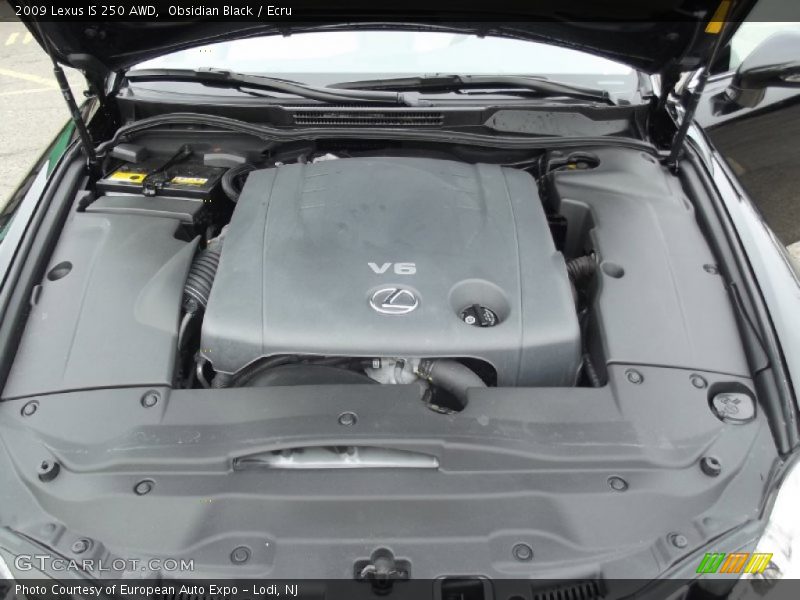 Obsidian Black / Ecru 2009 Lexus IS 250 AWD