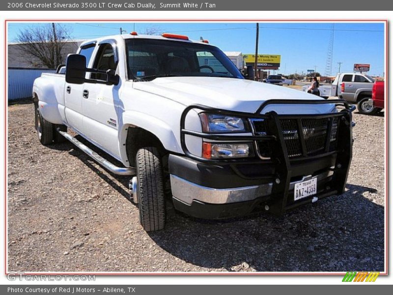 Summit White / Tan 2006 Chevrolet Silverado 3500 LT Crew Cab Dually