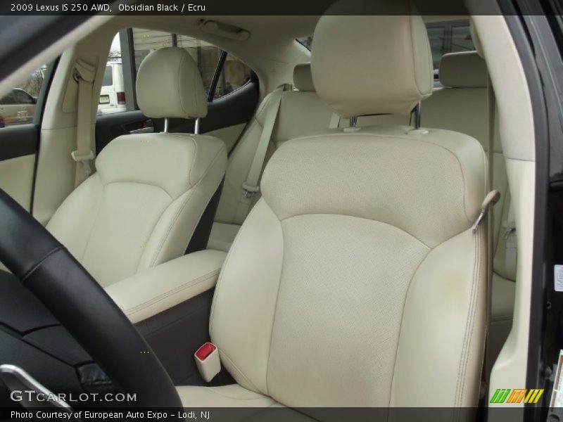 Obsidian Black / Ecru 2009 Lexus IS 250 AWD