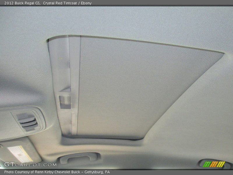 Sunroof of 2012 Regal GS