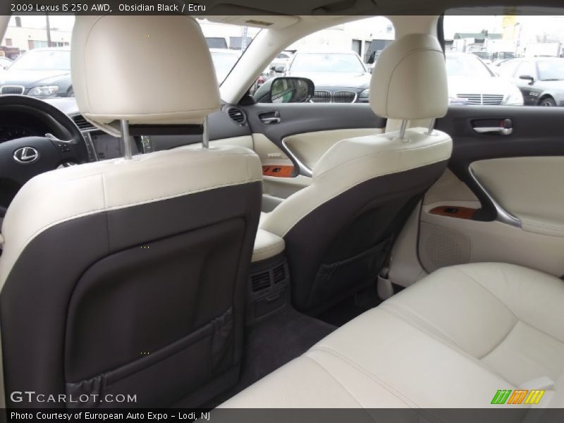Obsidian Black / Ecru 2009 Lexus IS 250 AWD
