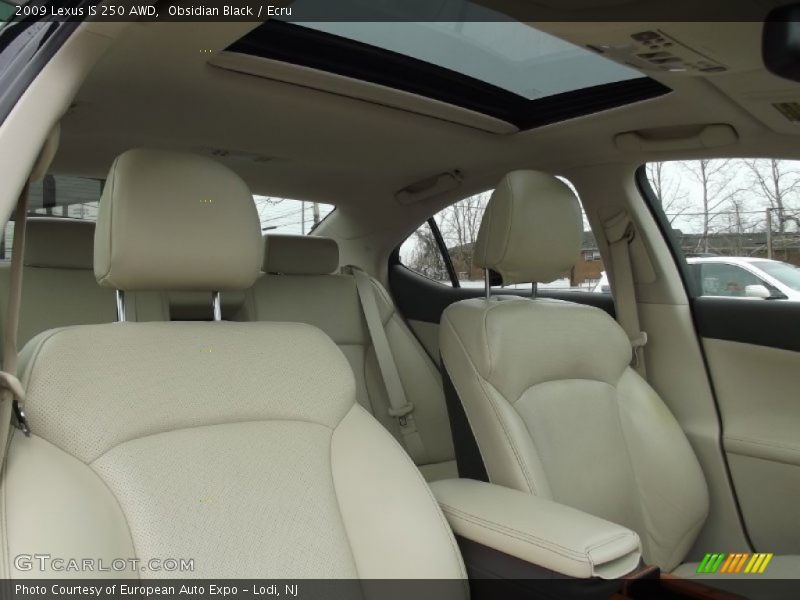 Obsidian Black / Ecru 2009 Lexus IS 250 AWD