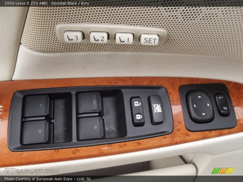 Obsidian Black / Ecru 2009 Lexus IS 250 AWD