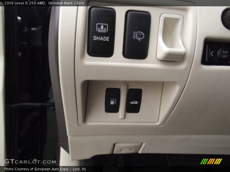 Obsidian Black / Ecru 2009 Lexus IS 250 AWD