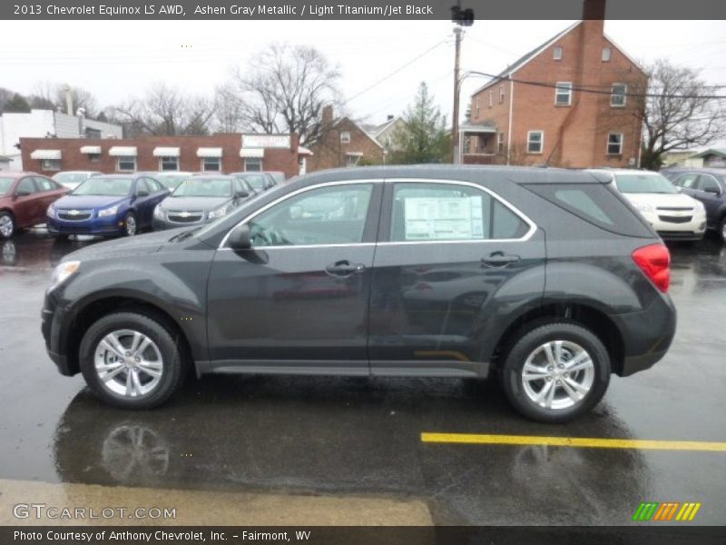 Ashen Gray Metallic / Light Titanium/Jet Black 2013 Chevrolet Equinox LS AWD