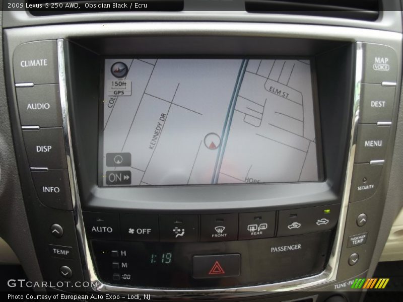 Obsidian Black / Ecru 2009 Lexus IS 250 AWD