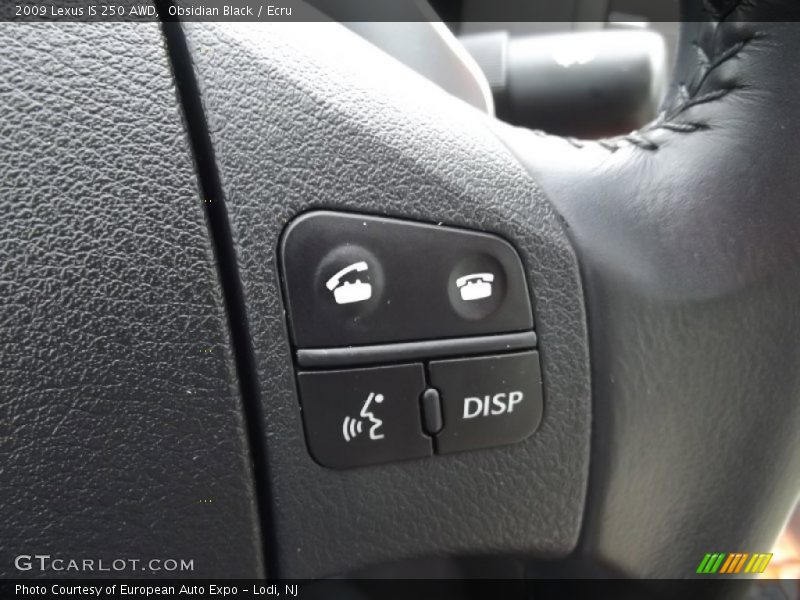 Obsidian Black / Ecru 2009 Lexus IS 250 AWD